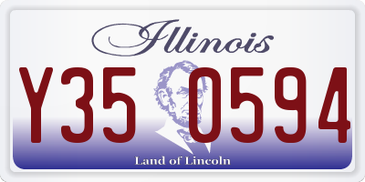 IL license plate Y350594