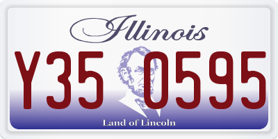IL license plate Y350595
