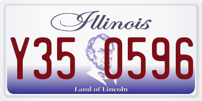 IL license plate Y350596