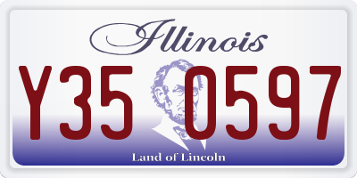 IL license plate Y350597