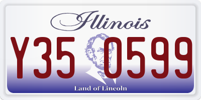 IL license plate Y350599