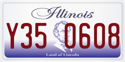 IL license plate Y350608