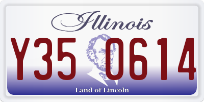 IL license plate Y350614
