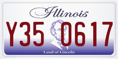 IL license plate Y350617