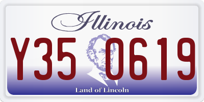 IL license plate Y350619