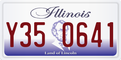 IL license plate Y350641