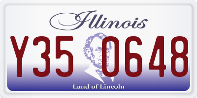 IL license plate Y350648