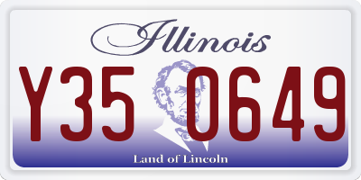 IL license plate Y350649