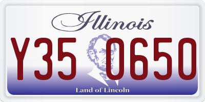IL license plate Y350650