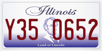 IL license plate Y350652