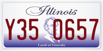IL license plate Y350657