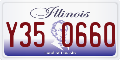 IL license plate Y350660