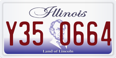 IL license plate Y350664