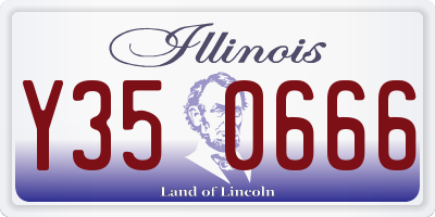 IL license plate Y350666