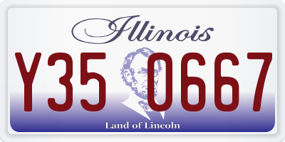 IL license plate Y350667