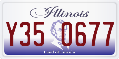 IL license plate Y350677