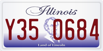IL license plate Y350684