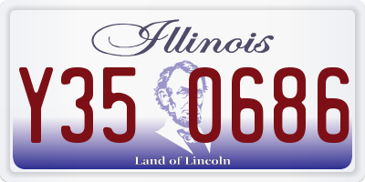 IL license plate Y350686