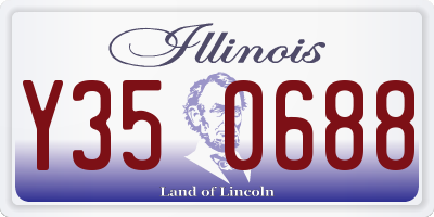 IL license plate Y350688