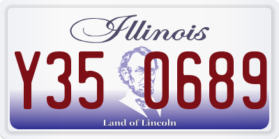 IL license plate Y350689