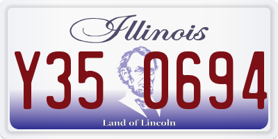 IL license plate Y350694
