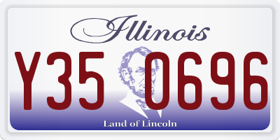 IL license plate Y350696