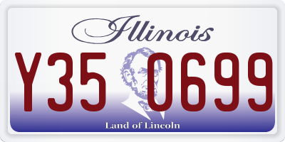 IL license plate Y350699