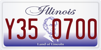 IL license plate Y350700