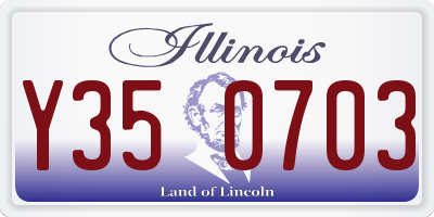 IL license plate Y350703
