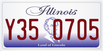 IL license plate Y350705