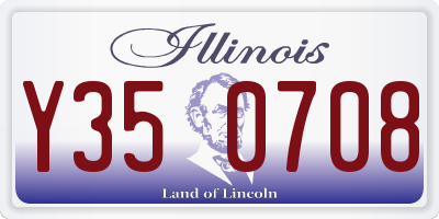IL license plate Y350708