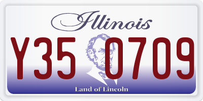 IL license plate Y350709