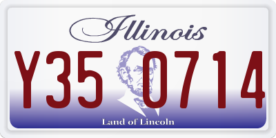 IL license plate Y350714
