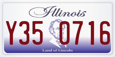 IL license plate Y350716