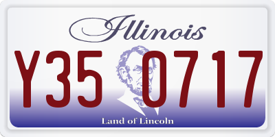 IL license plate Y350717
