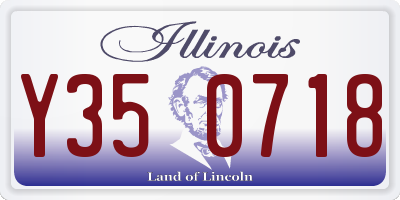 IL license plate Y350718