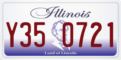 IL license plate Y350721