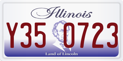 IL license plate Y350723