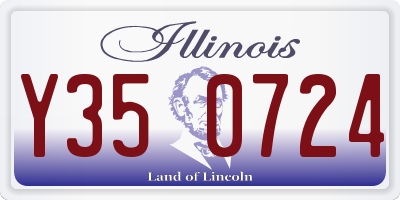 IL license plate Y350724