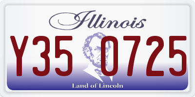 IL license plate Y350725