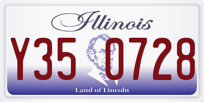 IL license plate Y350728
