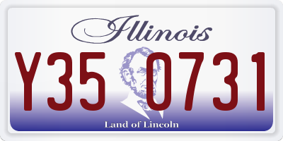 IL license plate Y350731