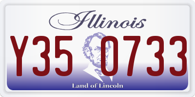 IL license plate Y350733