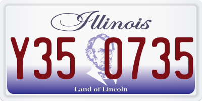 IL license plate Y350735