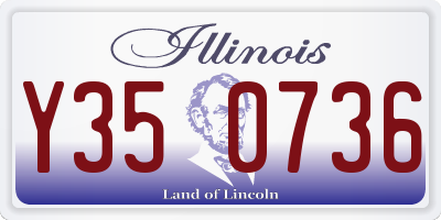 IL license plate Y350736