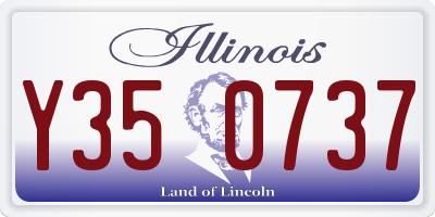 IL license plate Y350737