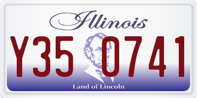 IL license plate Y350741
