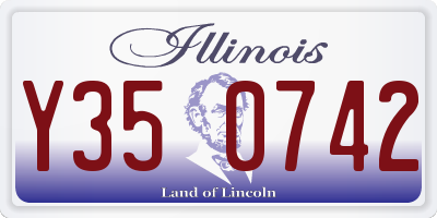 IL license plate Y350742