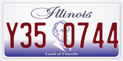 IL license plate Y350744
