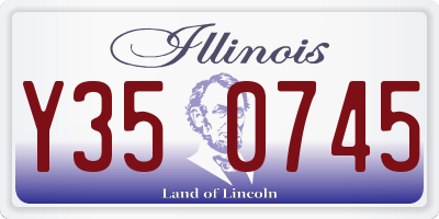 IL license plate Y350745